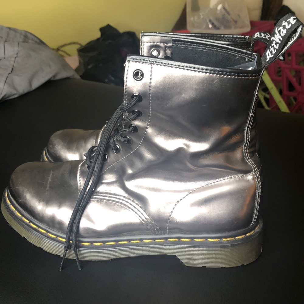Purple/Silver Dr.  Martins